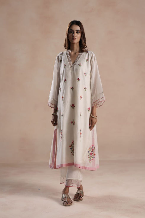 Zeya ivory kurta set