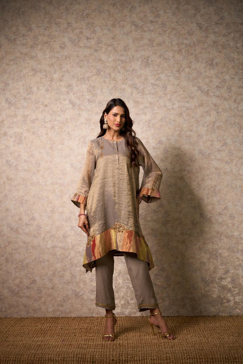 Zing grey kurta set
