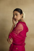 Ziya hot pink sari set