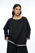 Zuvandica black oversized top