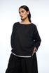 Zuvandica black oversized top