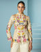 Arden ivory beadwork and cutwork cutout jacket