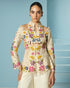 Arden ivory beadwork and cutwork cutout jacket