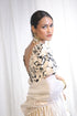 Aikeyah offwhite double layered lehenga set