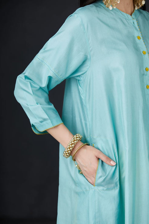 Brih aqua sun tunic trouser set