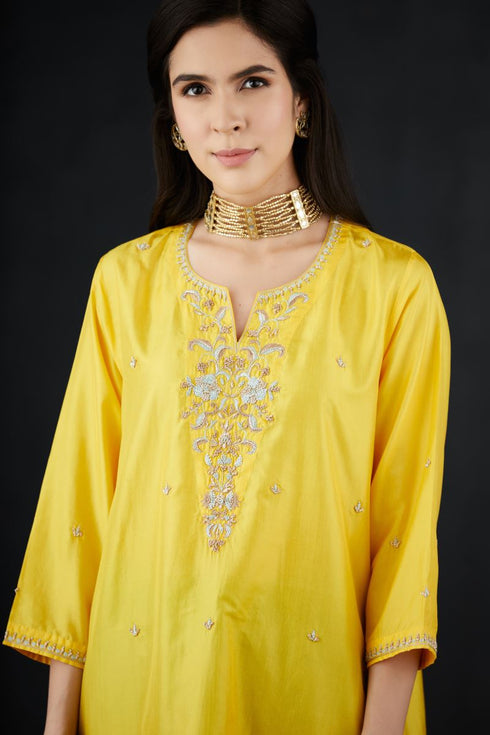 Brih sun aqua tunic trouser set