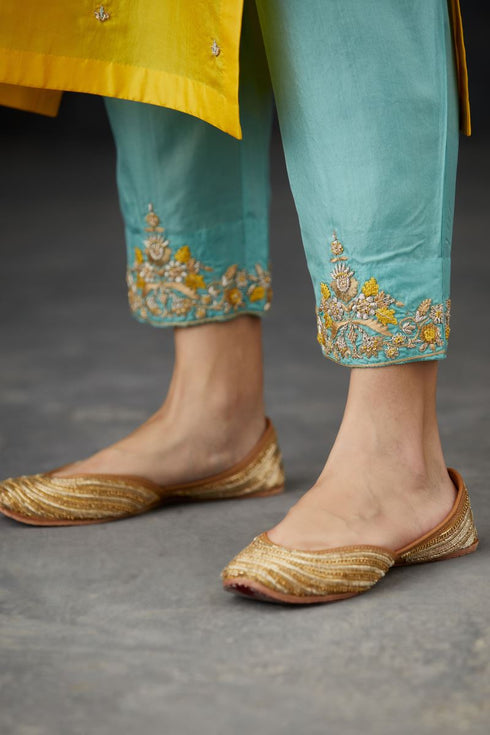 Brih sun aqua tunic trouser set