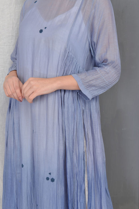 Blue Grey Slate April Summer Dress