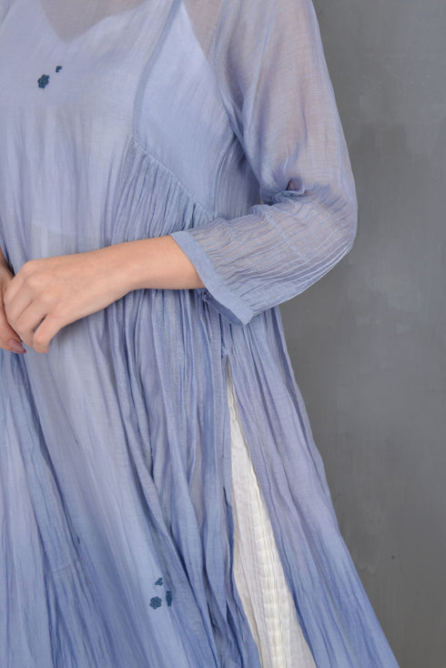 Blue Grey Slate April Summer Dress