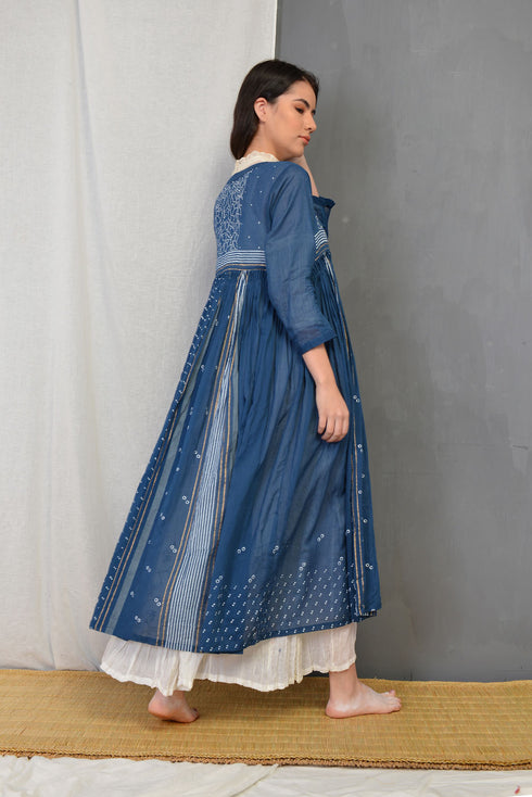 Ink Blue Indigo April Overlay Jacket