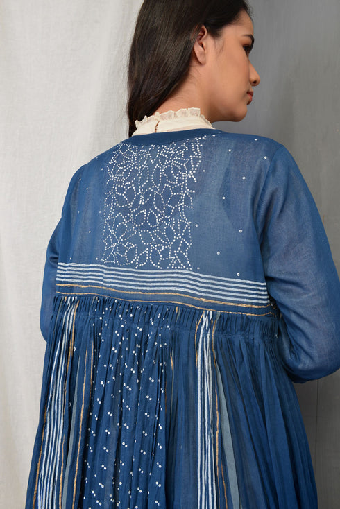 Ink Blue Indigo April Overlay Jacket