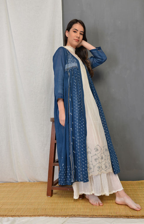 Ink Blue Indigo April Overlay Jacket