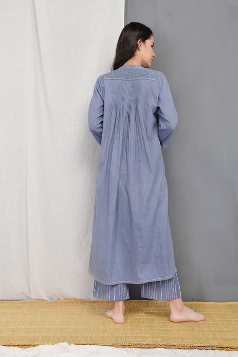Blue Grey Slate Casey Tunic Set