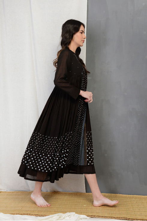 Black Charcoal Claire Summer Dress