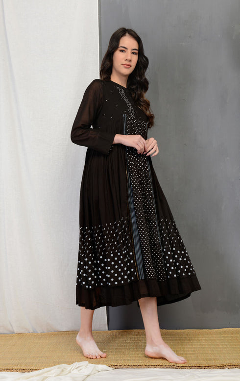 Black Charcoal Claire Summer Dress