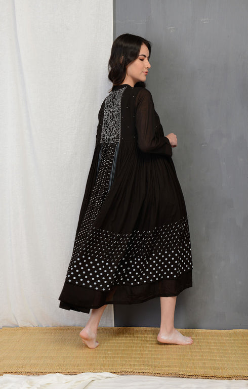 Black Charcoal Claire Summer Dress