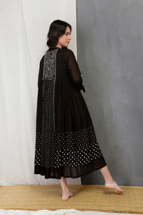 Black Charcoal Claire Summer Dress