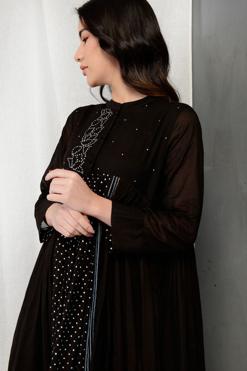 Black Charcoal Claire Summer Dress