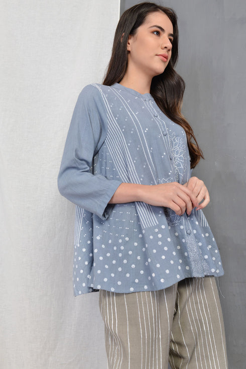 Blue Grey Slate Carter Tunic