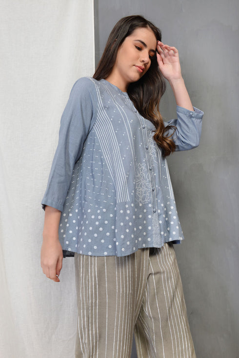 Blue Grey Slate Carter Tunic