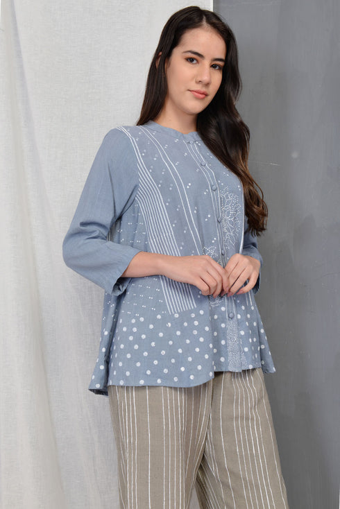 Blue Grey Slate Carter Tunic