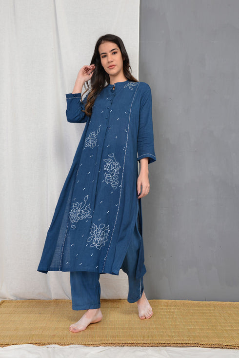 Blue Indigo Marget Tunic Set