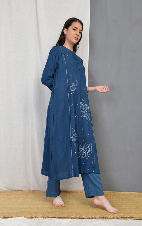 Blue Indigo Marget Tunic Set