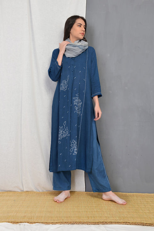 Blue Indigo Marget Tunic Set