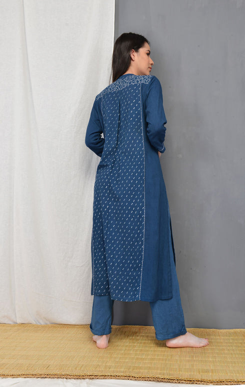 Blue Indigo Marget Tunic Set