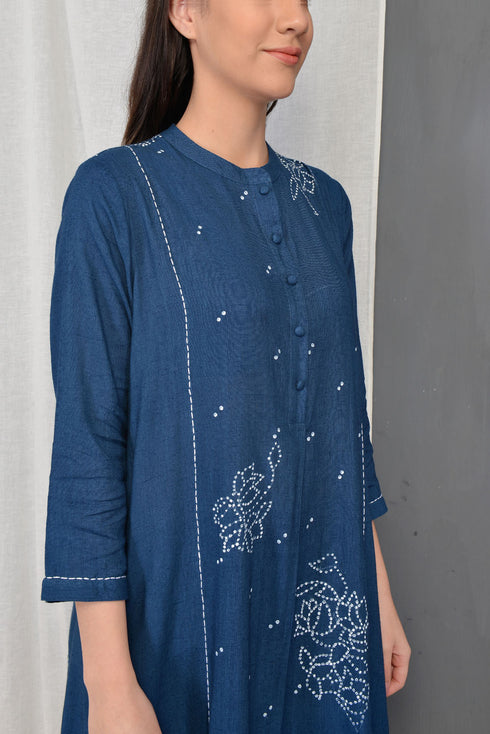 Blue Indigo Marget Tunic Set