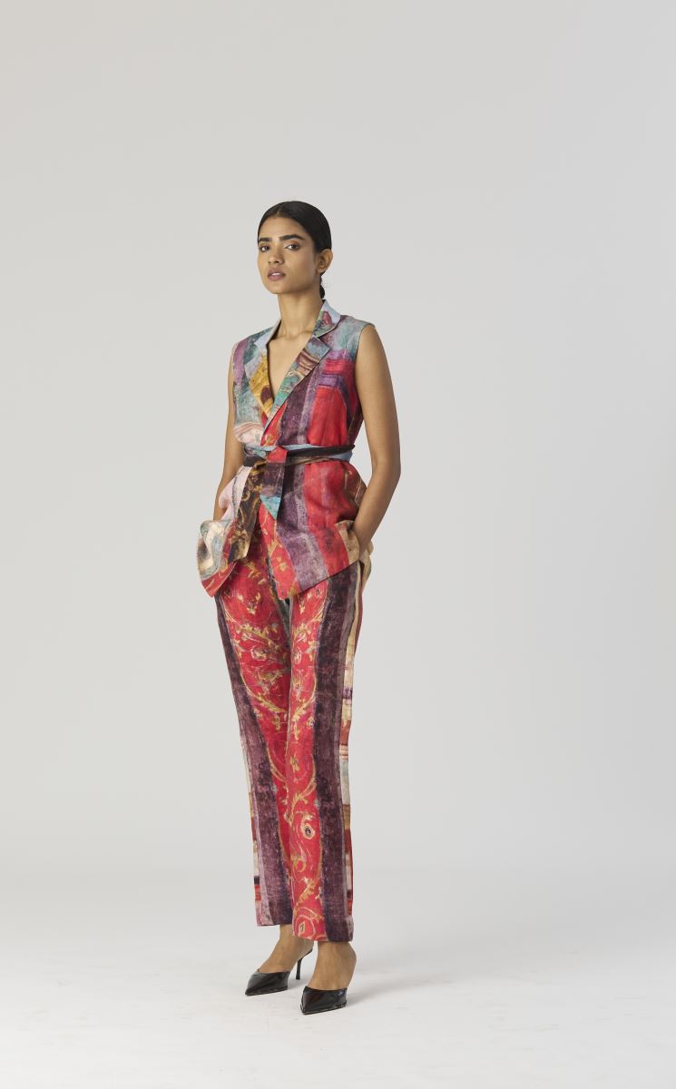 FARAH [4XL/48] - Straight Cut Kurti Set