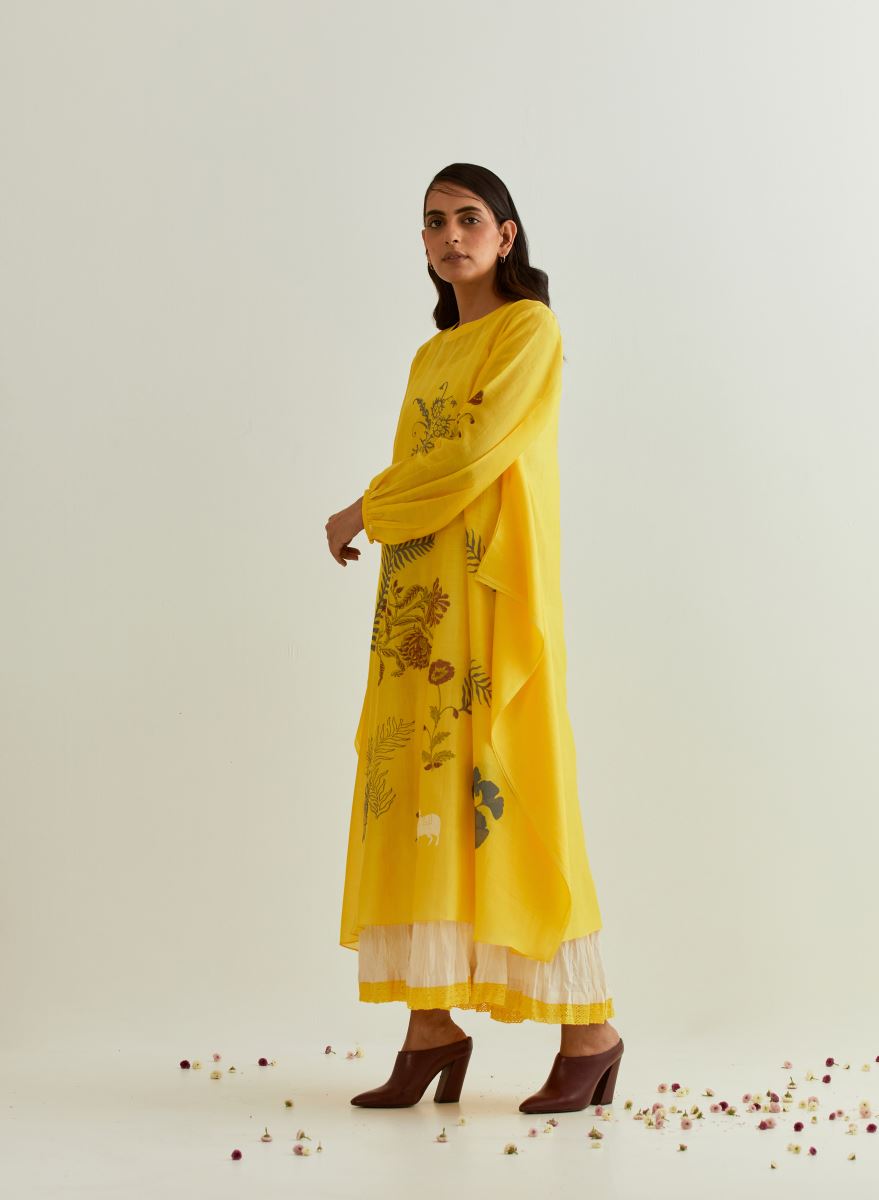 Chanderi Yellow Kurta/Dupatta (Haldi”25)