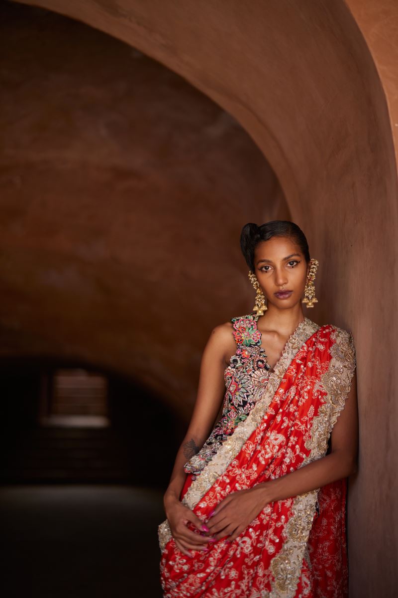 Buy - Black manohar blouse | Elan Store