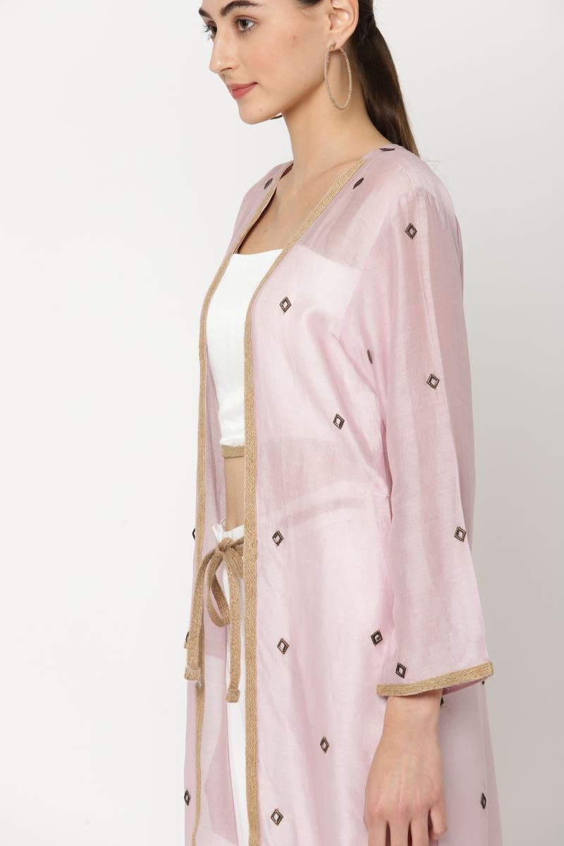 Buy Grenache soft pink shrug Elan Store