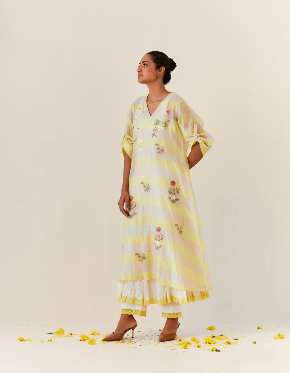 Mehrina Tissue Noor Suit (Ivory) main image 1