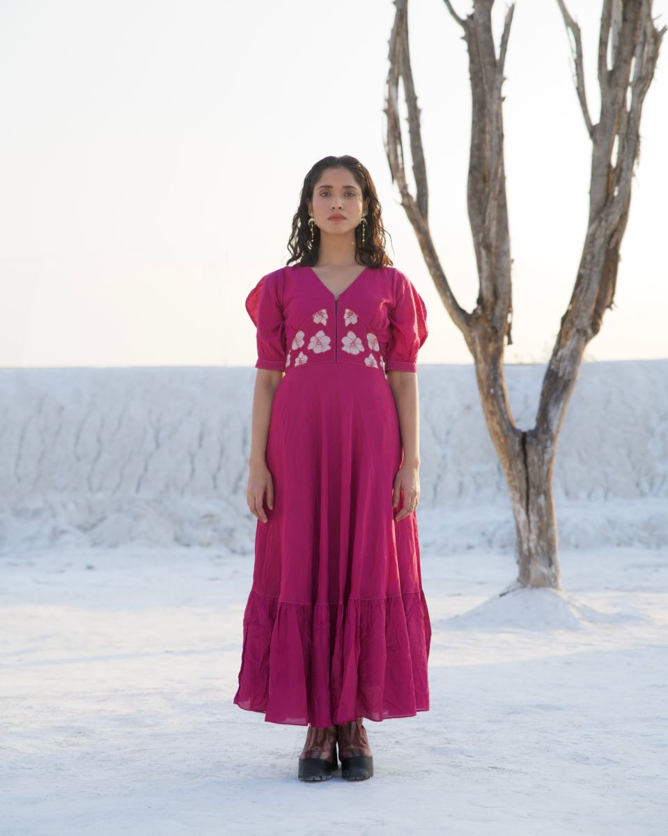 Deep Raspberry Color Dress Buy - Raspberry dress | Elan Store