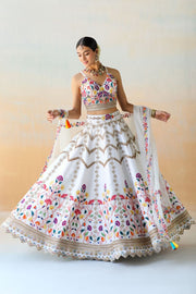 Buy - Saverah white lehenga set | Elan Store