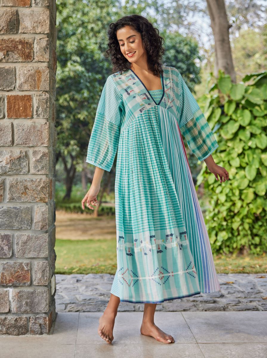 Sea Green Color Party Wear ReadyMade Gown :: MY SHOPPY LADIES WEAR